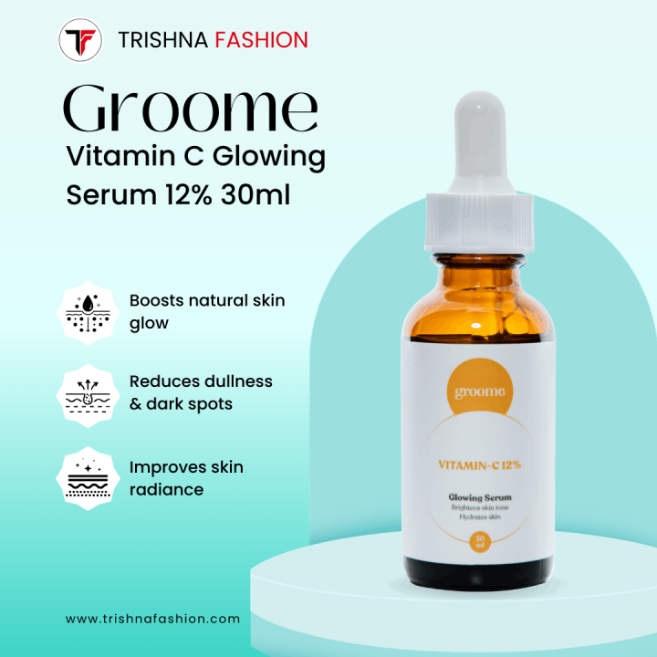 Groome Vitamin C Glowing Serum 12% – 30ml
