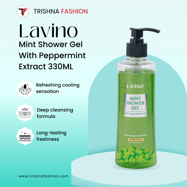 Lavino Mint Shower Gel With Peppermint Extract – 330ml